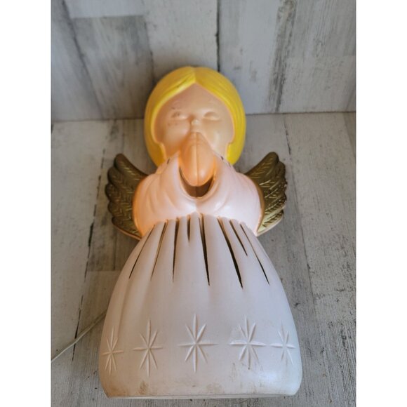Vintage Grand ventures blow mold Angel cherub girl home lawn decor Xmas - Picture 1 of 8